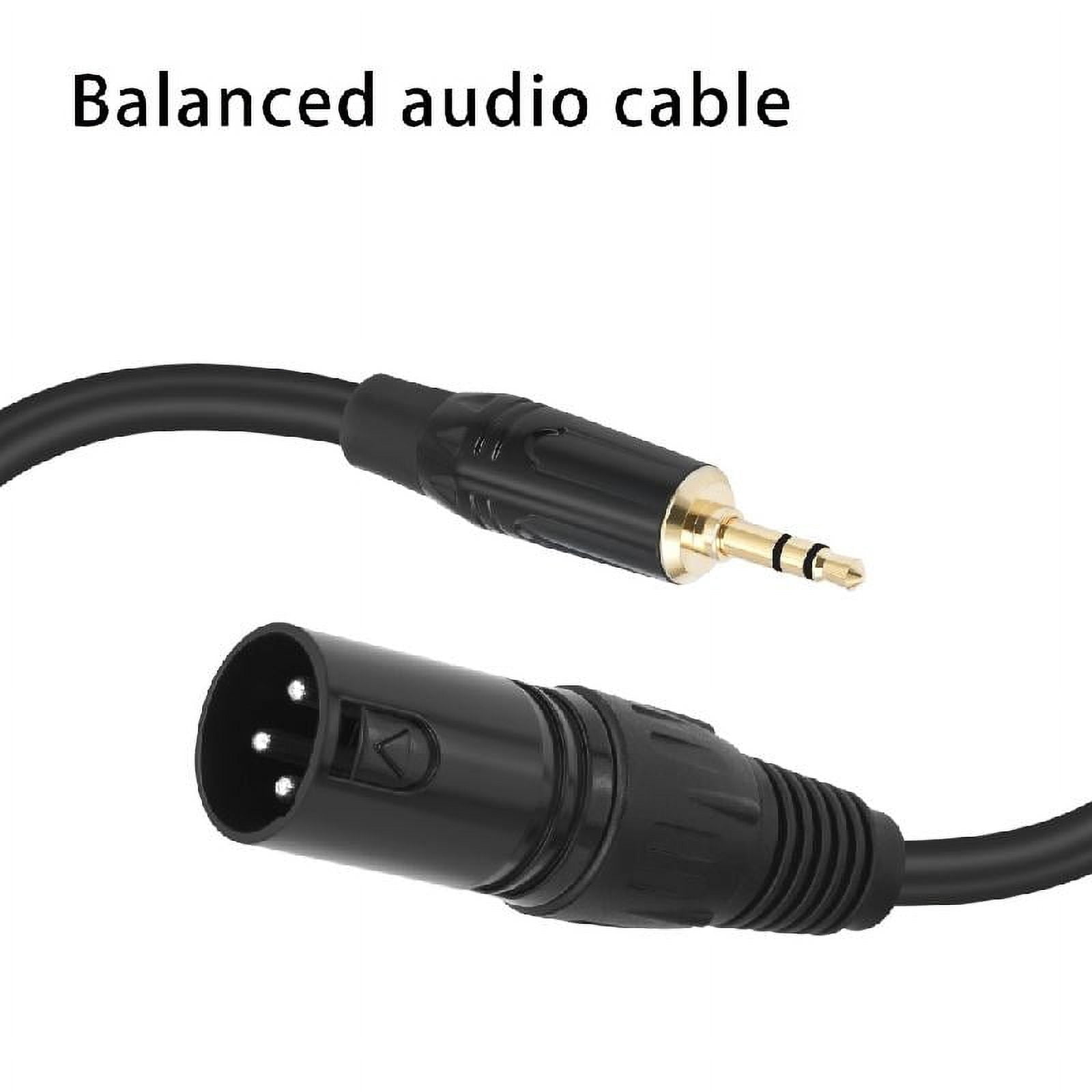3.5mm TRS to 3Pin Male Cable Double Shielding for Microphones and Auditory Devices