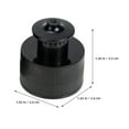 thumbnail image 2 of OULII Black Pe Sealing Bottle Cap Pullup Design Leakproof for Outdoor and Office 20Pcs, 2 of 7