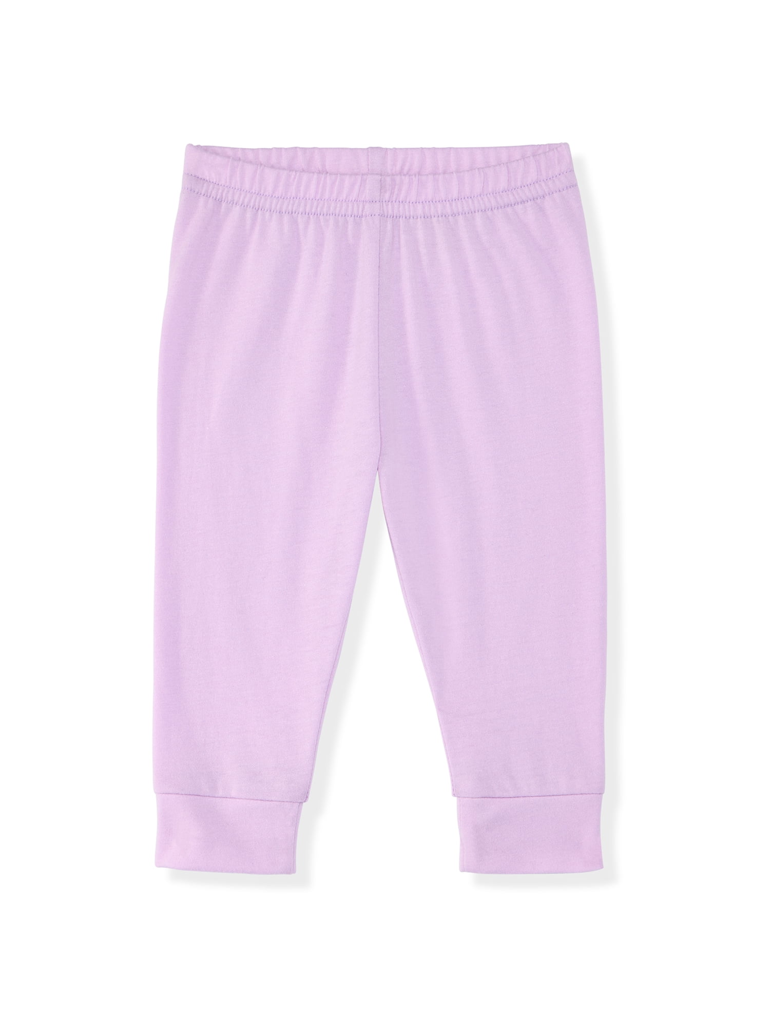 Garanimals Newborn & Baby Girl 100% Cotton Jogger Pants, Sizes 0–24M, Single or 4-Pack