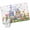 White Grass Green, variant on Easter Gnomes Bunnies Entryway Rug 2'x3' Non Slip Front Door Mats, Spring Easter Eggs Floral Leaves Entrance Rugs Indoor Outdoor Carpet, Washable Floor Mats Small Area Rug for Bedroom Kitchen