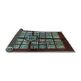 thumbnail image 2 of Ahgly Company Indoor Rectangle Abstract Light Blue Modern Area Rugs, 5' x 7', 2 of 4