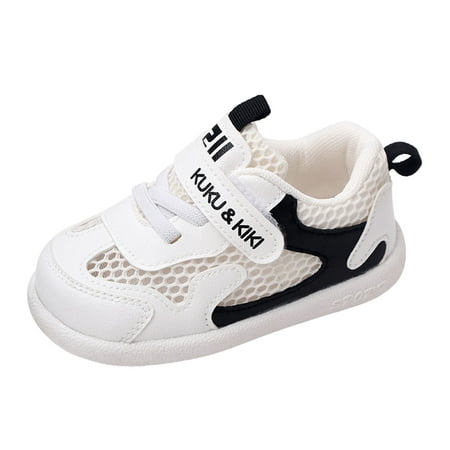 

dmqupv Shoes For Girls 0-3 Months Baby Boy Girl Shoes Lightweight Breathable Toddler Mesh Sneakers Beach Water Shoes Non-Slip First Walking Shoes 6 9 12 18 24 Months Black 17