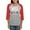 Heather/Red, variant on CafePress - VOTE Like Your Rights Depend O Long Sleeve T Shirt - Womens Baseball Tee