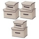 thumbnail image 2 of 3 juegos de cajas de almacenamiento plegables con tapa, organizador de ropa para armario., 2 of 7