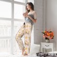 thumbnail image 4 of Uemuo Cute Bee Gnome1 Pattern Women's Wide Leg Palazzo Lounge Pants with Pockets Light Weight Loose Comfy Casual Pajama Pants-Large, 4 of 9