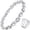 Silver, variant on Magnetic Titanium Steel Bracelet and Copper Ring for Women Wristband Brazaletes Jewelry Gift with Adjustable Tool(Shining Heart Series)