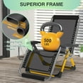 thumbnail image 3 of PNKKODW 33" XXL Zero Gravity Chair, Lounge with Removable Cushion & Headrest, Reclining Camping Chair with Upgraded Lock, Footrest, for Indoor/Outdoor, Gray, 3 of 8