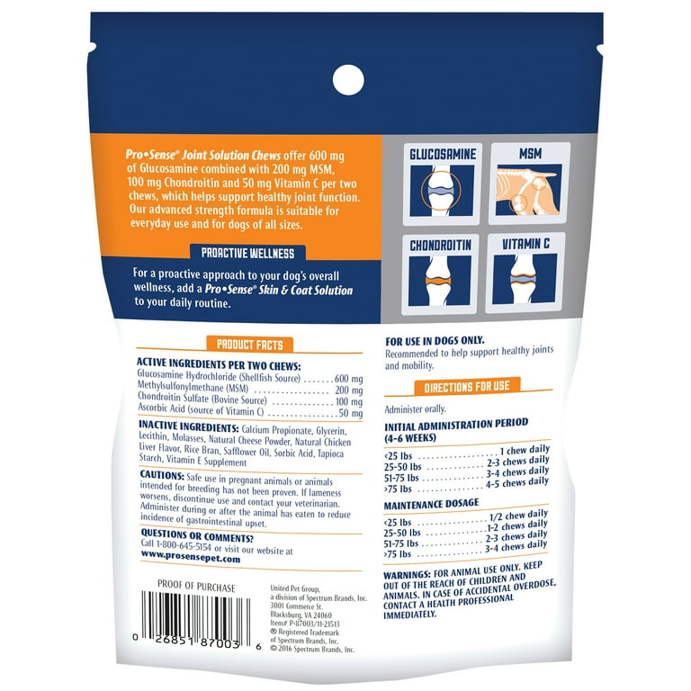 Prosense joint solutions for dogs cheap