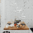 thumbnail image 2 of Craftnamesign Live Laugh Love Metal Wall Art, Kitchen Wall Decor, Kitchen Sign, 2 of 4