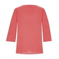 thumbnail image 5 of hoksml Women's Fashion Solid Colour Long Sleeves Tops Crew Neck Casual Tee Blouses Sweatshirt for Women, 5 of 5