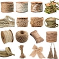 thumbnail image 2 of Cuerda de Yute Natural Vintage, lazos de cinta para envolver regalos, manualidades, cuerda de hilo de yute, arpillera, suministros de decoración para fiestas y bodas, 5M, 2 of 4