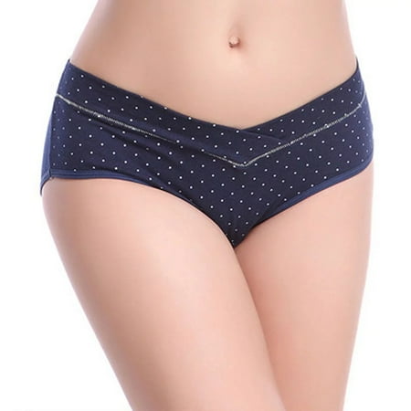 

NILLLY Briefs Underwear for Women Basic Light Panties Solid Color Low Waist Panties Ladies Panties Navy / XL