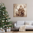 thumbnail image 3 of Stupell Industries Traditional Santa & Reindeer Holiday Painting Gallery Wrapped Canvas Art Print Wall Art, 36 x 36, 3 of 8
