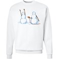 thumbnail image 2 of Inktastic Snowman Stickup with Hairdryer Adult Sweatshirt, 2 of 4