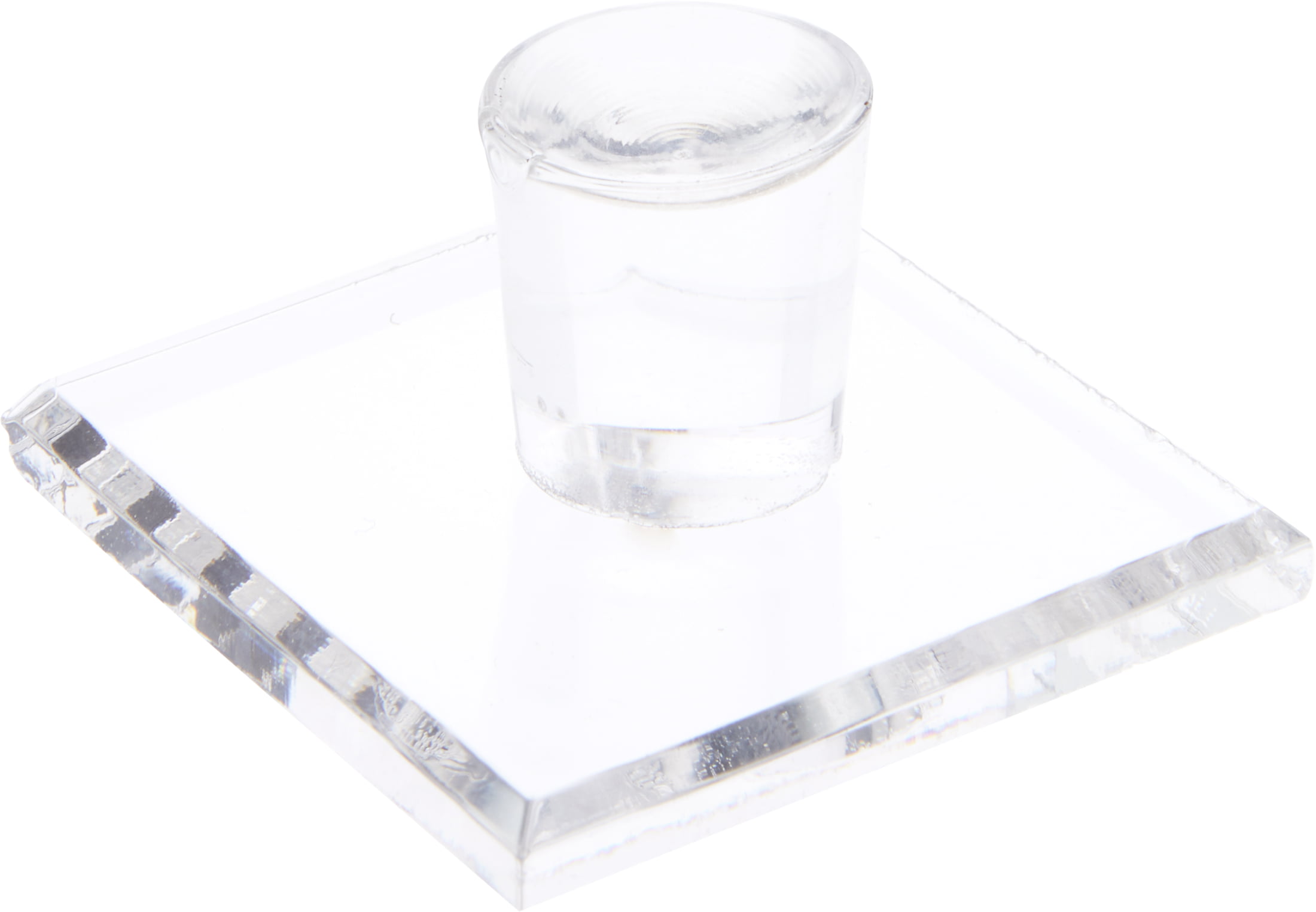 Plymor Clear Acrylic Round Cylinder Display Riser 4" H x 7" D 
