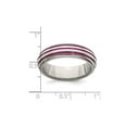 thumbnail image 3 of Bague Anneau à Triple Rainure en Titane Rose Anodisé pour Femmes Ou Hommes (6 mm), 3 of 4