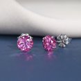 thumbnail image 4 of Moissanite Stud Earrings for Women,F136 Implant Grade Titanium Stud Earring Jewelry Engagement Gifts for Women Men, 4 of 7