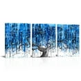 thumbnail image 2 of Visual Art Decor Blue Tree Framed Wall Art Painting, 12" x 16", Set of 3, 2 of 10