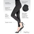 thumbnail image 3 of MeMoi Women's Zipper Ankle Jean Leggings - Womens - Female (Large/X-Large, Eiffel Tower), 3 of 7