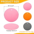 thumbnail image 2 of Uxcell 3pcs Silicone Jar Opener Pads, 17.5cm/7" Texture Can Opener Multipurpose Round Bottle Lid Opener Non-Slip Coasters for Weak Hands Seniors Children, Pink, Orange, Gray, 2 of 5