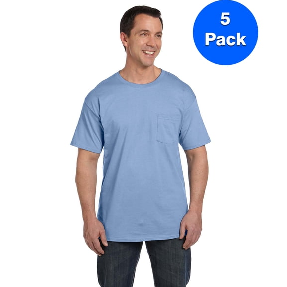 Mens 6.1 oz. Beefy-T with Pocket 5190P (5 PACK)