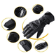 thumbnail image 3 of Guantes De Moto Bloosom  Para Invierno Frío A Prueba De A M, Negro, 3 of 5