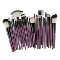 thumbnail image 2 of Paquete de 25 Pinceles de Maquillaje Macarena Pinceles Cosméticos para Bases Corrector de Rubor de Ojos Púrpura Negro, 2 of 5