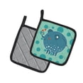 thumbnail image 2 of Caroline's Treasures Blue Elephant Pair of Pot Holders, 2 of 2