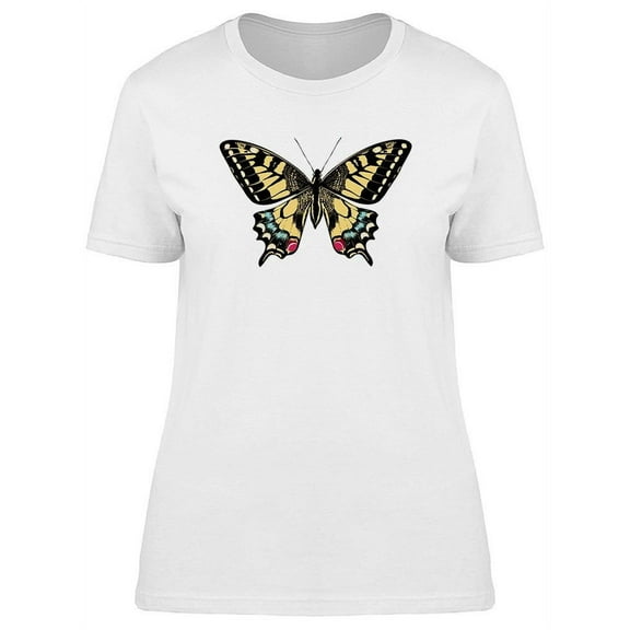 Beautiful Swallowtail Design T-Shirt Women -Image by Shutterstock, Female 3X-Large