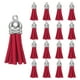 thumbnail image 1 of Uxcell 200 Pcs Borlas para Llaveros, Borlas de Cuero a Granel para Manualidades, Pendientes de Borlas de Color, Rojo, 1 of 5