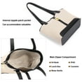 thumbnail image 4 of SENDEFN Women's Canvas Shoulder Bags Retro Casual Handbags Work Bag Tote Purses, 4 of 7