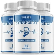 Synapse XT - Tinnitus Support for Healthy Middle and Inner Ear Structures, Including Cilia, Nerves, Hormone Levels and Blood Supply White Pills - 180 Capsules (3 Pack)