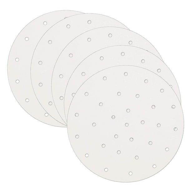 200pcs Perforated Parchment Round Bamboo Steamer Paper Liners,diameter