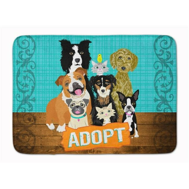 Carolines Treasures VHA3007RUG Adopter les Animaux de Compagnie Machine Lavable Tapis de Mousse à Mémoire