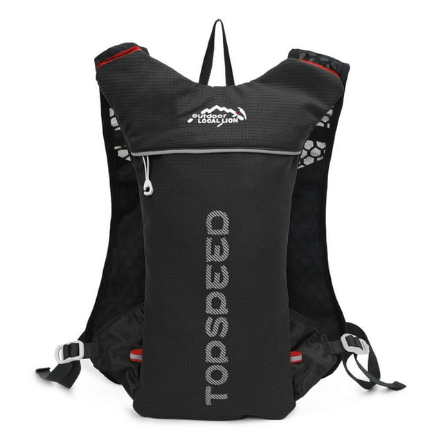 Graflsoa Sac à Dos de Cyclisme Léger Unisexe pour Aventures en Plein Air - Marathon, Randonnée et Course - Capacité de 5 L, Polyester, Options Noir/rouge/gris