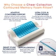 thumbnail image 5 of Cheer Collection Contour Memory Foam Pillow with Gel, 5 of 5