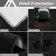 thumbnail image 4 of Alfombra de cocina COSY HOMEER, antideslizante, lavable, 60 x 150 cm, color negro, 4 of 7