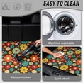 thumbnail image 5 of COEQINE Universal Cargo Liner for Cars SUVs, Scratch-proof Trunk Protection Cute Back Cargo Mat Vehicle Interior Accessories, 29 x 39 Inches, Colorful Hippie Floral Brown, 5 of 7