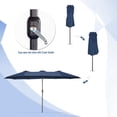 thumbnail image 4 of YODOLLA Parasol de Patio Double Face de 15 Pi Grand Parasol d'Extérieur - Bleu Marine, 4 of 8