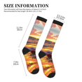 thumbnail image 2 of Compression Socks for Women and Men - Beach Rose Seaside Compression Socks Circulation for Workout, 2 of 8