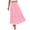 Pink, variant on Womens Beach Vacation Skirts Boho Layered Tiered Skirt Summer Casual Maxi Skirts Flowy A Line Skirt Lightweight Cozy High Waist Skirts