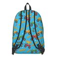 thumbnail image 3 of Monster Cartoon Truck Blue Pattern Backpack for School, Cute School Bag with Adjustable Shoulder Straps and Padded Back, 15.7"x11.8"x5.5", 3 of 5