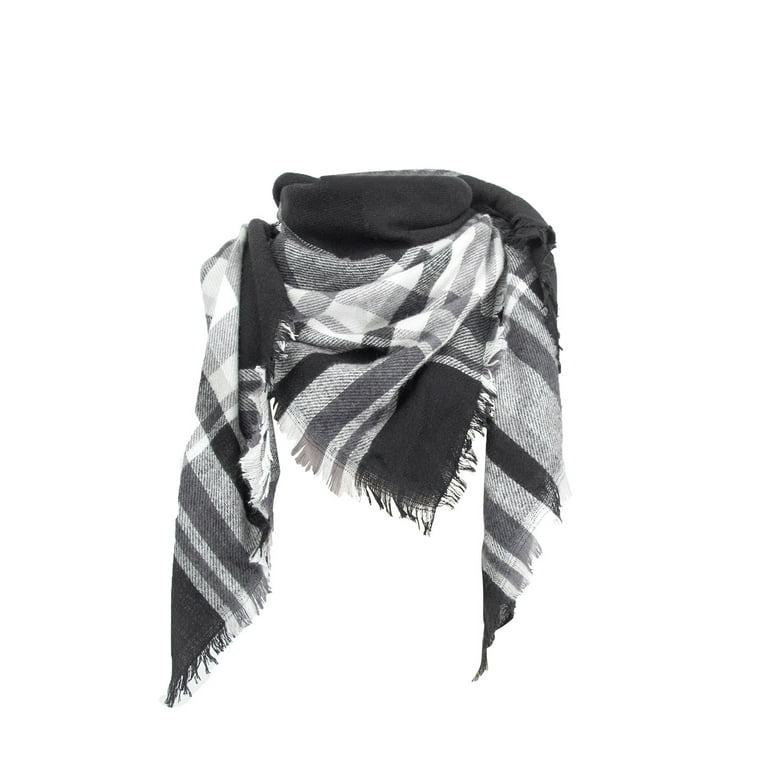 Hammer Anvil Mens Plaid Striped Scarf Womens Winter Scarves