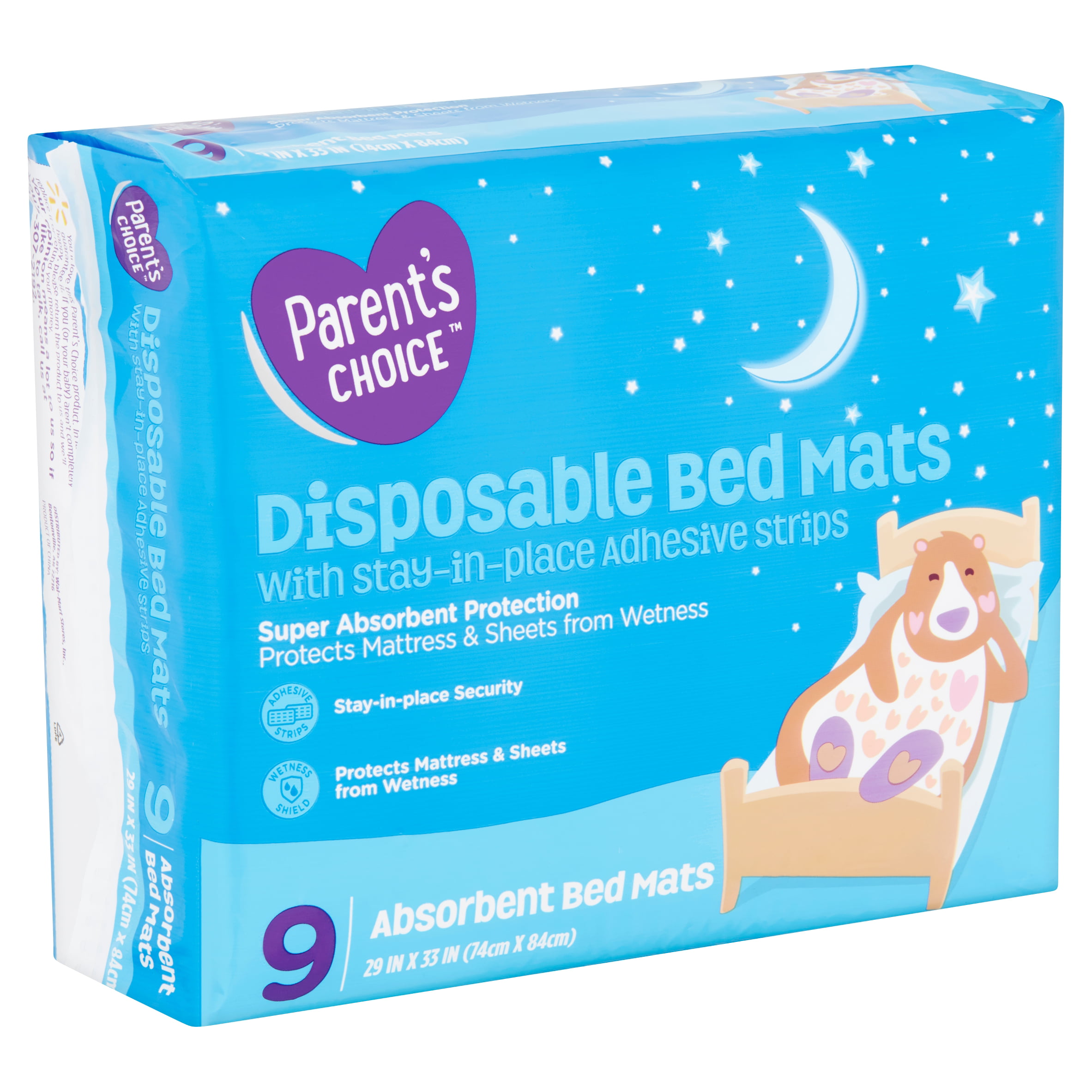 Parent S Choice Disposable Bed Mats 9 Count Walmart Com