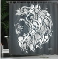 thumbnail image 4 of Ambesonne Astrology Shower Curtain, Leo Astrology Zodiac, 69"Wx70"L, Blue Grey, 4 of 5