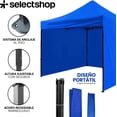 thumbnail image 3 of Carpa Toldo 3x3 Metros con Paredes Reforzado Plegable Impermeable Facil Armado Y Transporte para Jardín Casa Exterior Uso Rudo Acero Lona (Azul), 3 of 7