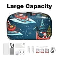 thumbnail image 3 of Christmas Waterproof Oxford Fabric Charger Case with Charger Pouch, Cable Organizer, and Cord & Cable Organizer- Digital Travel Bag- 5.9x9.44x3.14 in, 3 of 6