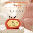 thumbnail image 5 of Temporizador visual recargable, reloj despertador de boca grande, 3 alarmas, reloj con pantalla grande LED fuerte con puerto de carga USB, (rojo), 5 of 5