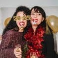thumbnail image 1 of Minkissy New Year Party Prop Glasses Golden PC Photo Prop 1Pack for Adults, 1 of 4