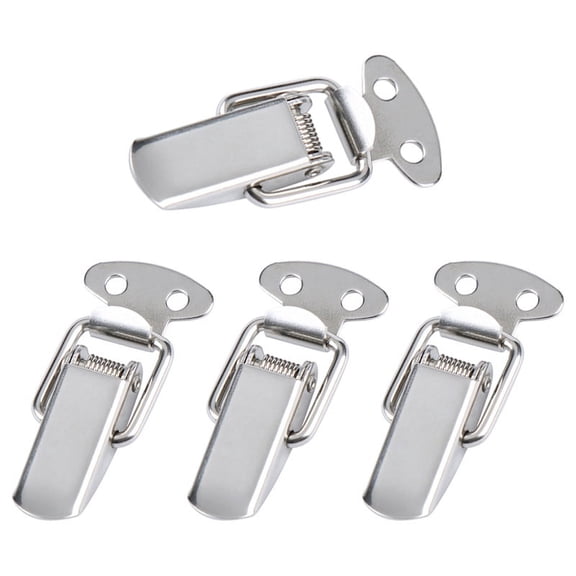 4pcs Duck-mouth Buckle Stainless Steel Vintage Mini Lock Chest Box Gift Suitcase Case Buckle Toggle Hasp Latch Catch Clamp